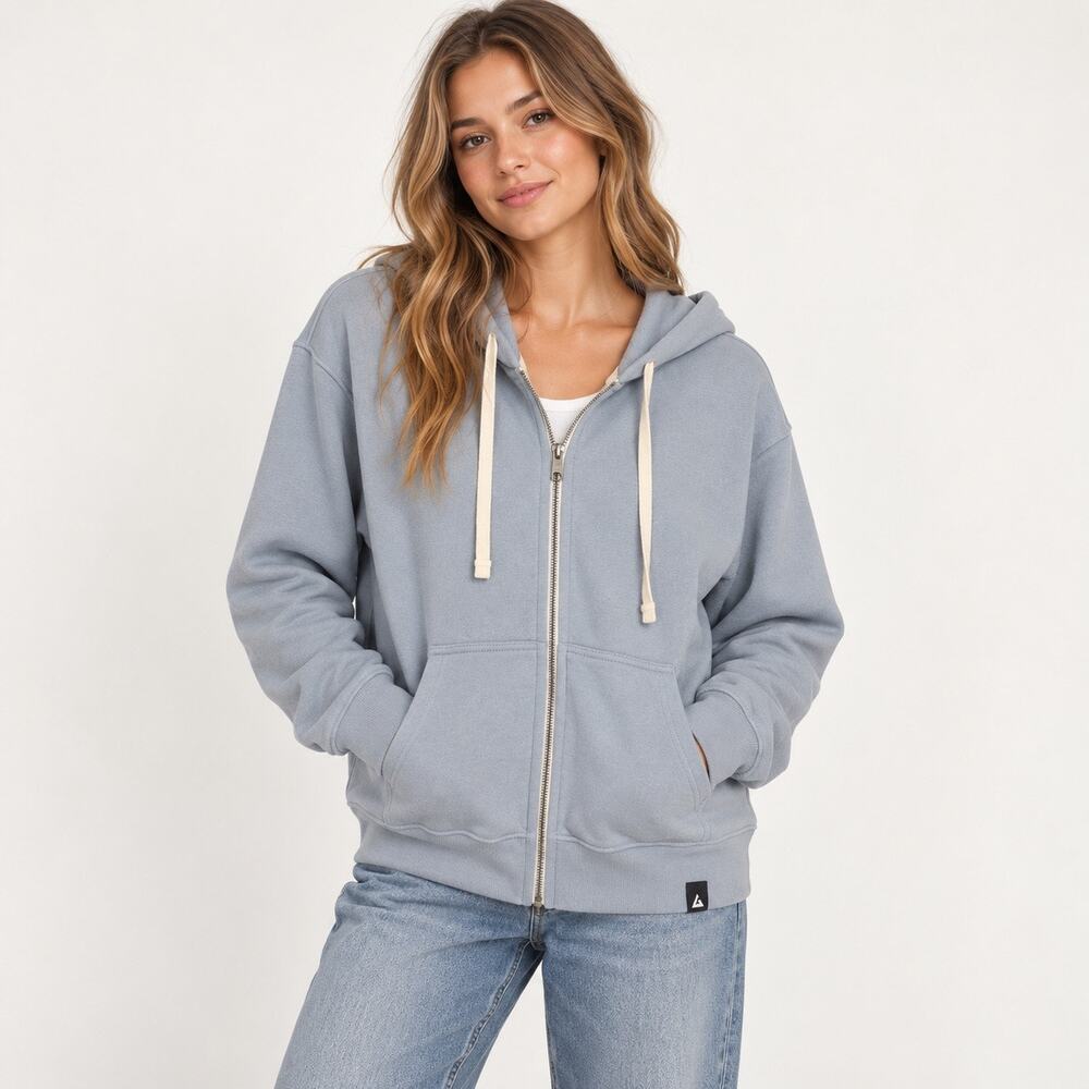 NWOT American Giant Women's Midweight Full-Zip Hoodie Medium Gray Size Medium